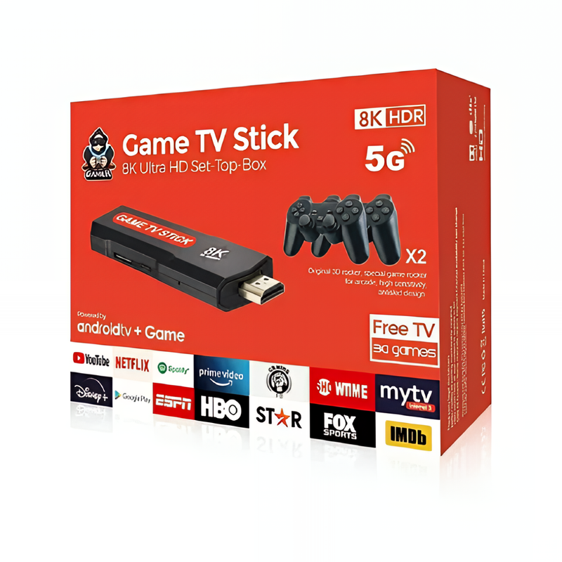 CONSOLA RETRO GAME STICK + TV BOX 8K