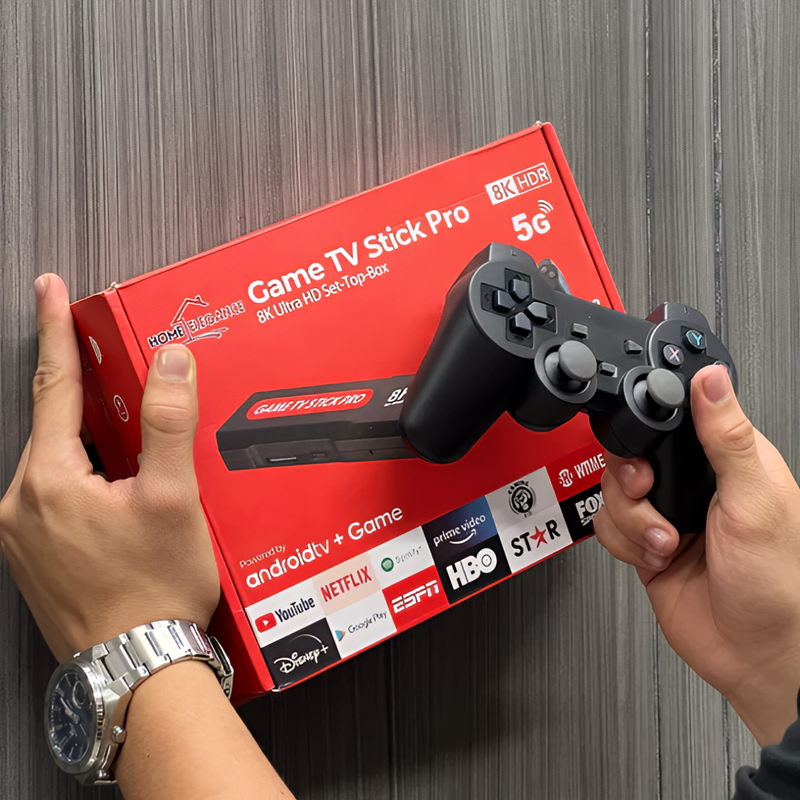 CONSOLA RETRO GAME STICK + TV BOX 8K