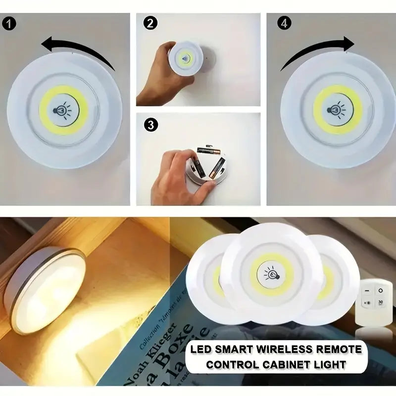 Set 3 Luces Led Control Remoto