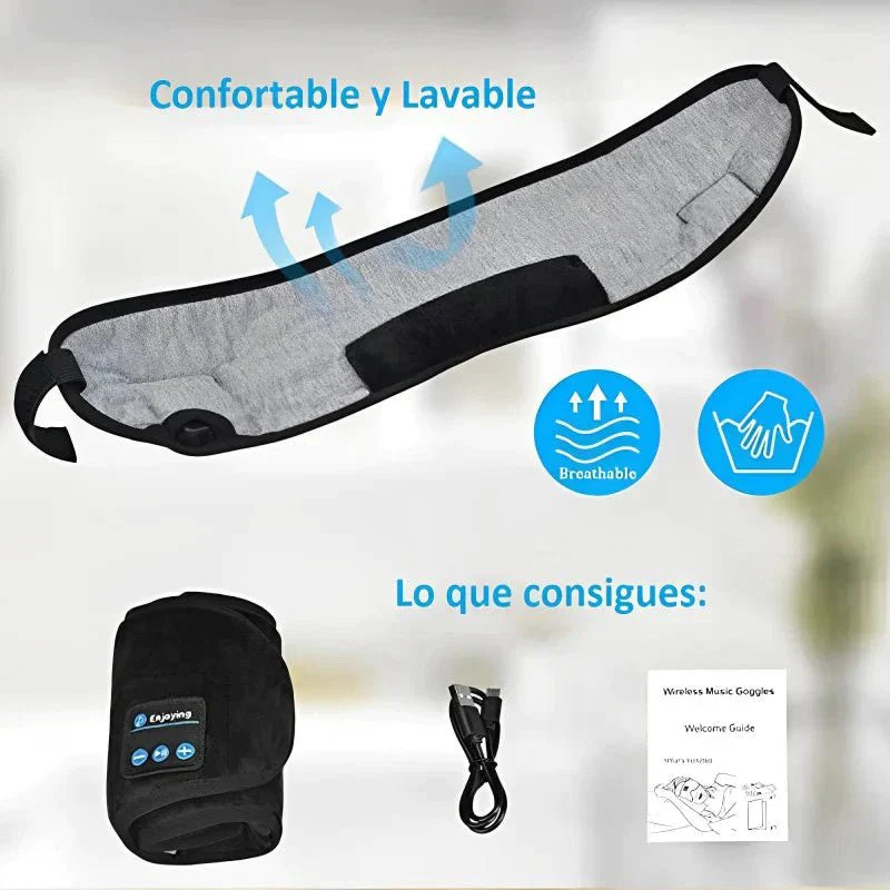 Antifaz Bluetooth con Auriculares Integrados Enjoying™ - Mercado FácilMy StoreANTIFAZBLUETOOTHMercado Fácil