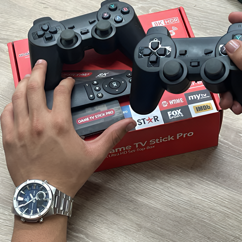 CONSOLA RETRO GAME STICK + TV BOX 8K